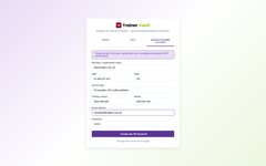 Register your Service Provider account