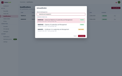 Add qualifications via training.gov.au search